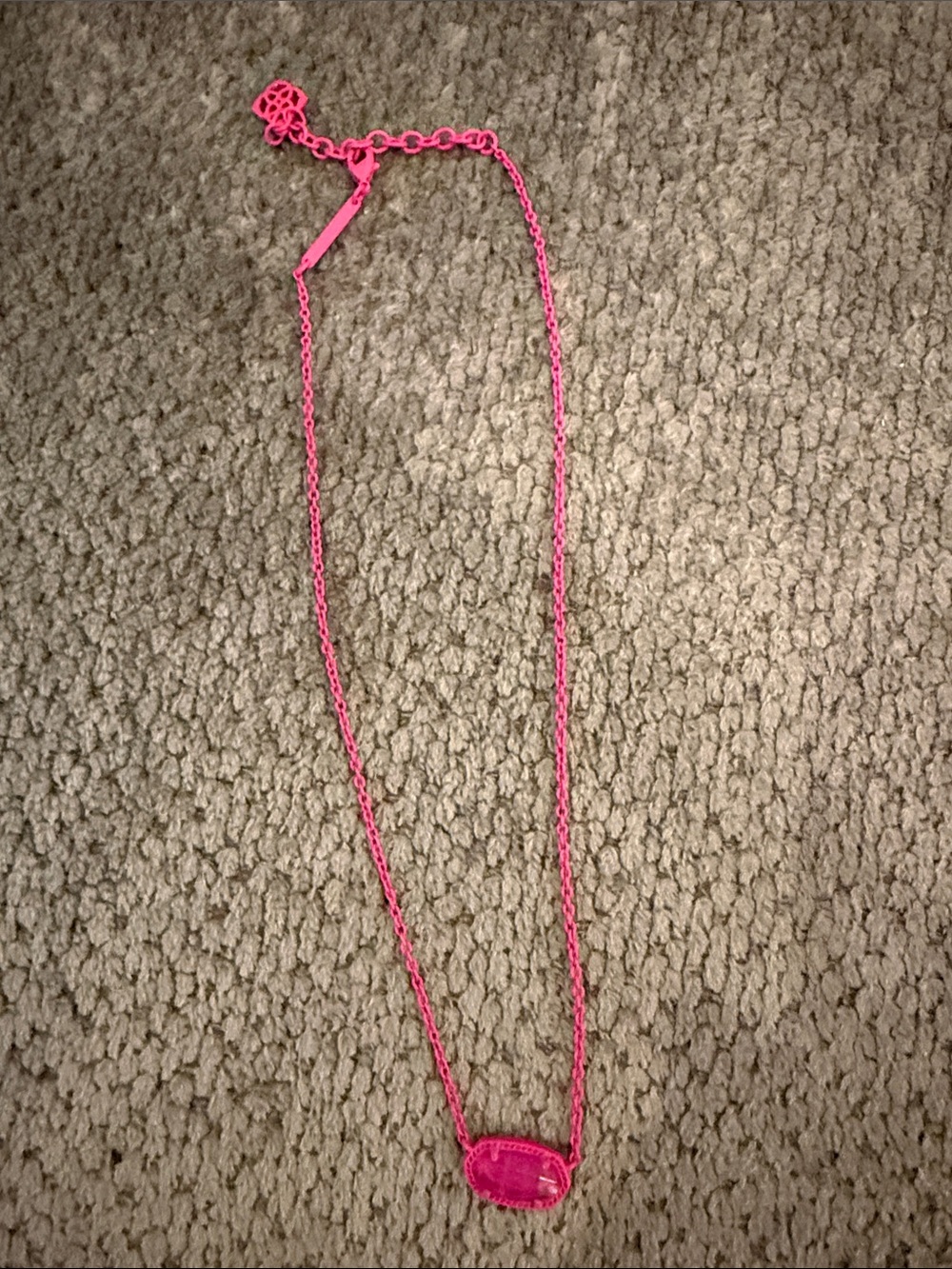 Kendra Scott Hot Pink Elisa Necklace